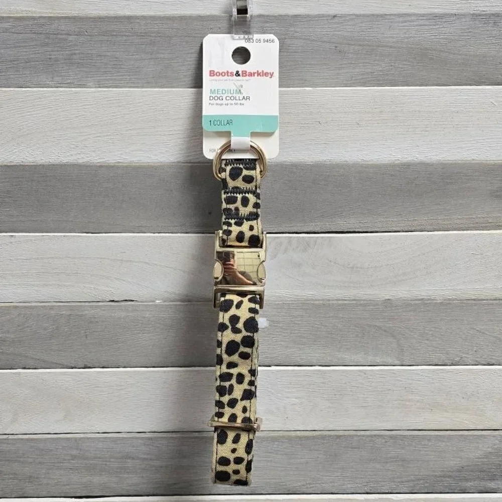 Animal Print with Buckle Branding Dog Collar | Boots & Barkley | Medium
